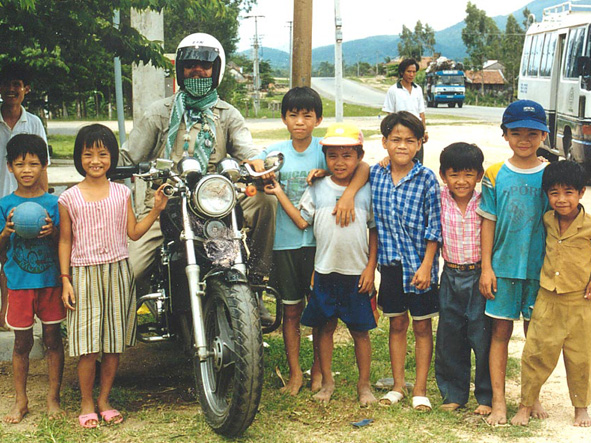 Village kids - Vietnam by Motorbike